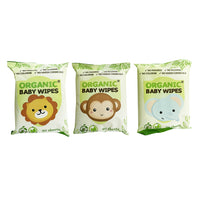 Organic Baby Wipes Nature 20's Pack of 12