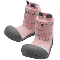 Attipas  Baby Shoe Socks with Cutie Design Pink - Small (SALE ITEM)