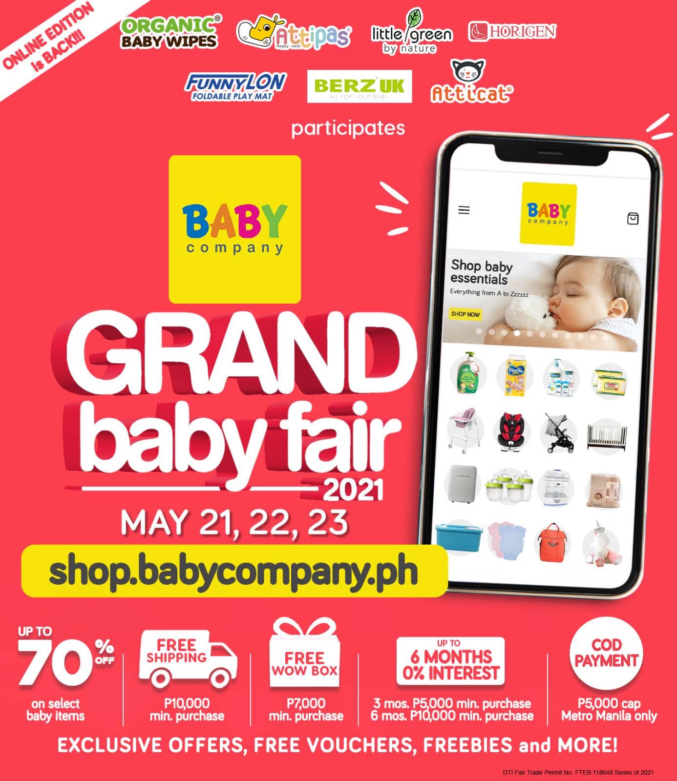 Grand Baby Fair promotional flyer