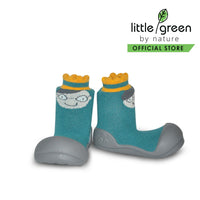 Attipas Baby Shoe Socks with King and Queen Green-Medium (SALE ITEM)