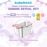 BABYHOOD - VIGNY FOLDING TUB (PINK) w/THERMOMETER