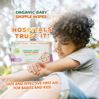 Organic Baby Sniffle Wipes 50s pack of 12