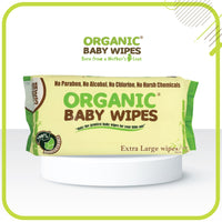 Organic Baby Wipes 50's Extra Large Wipes Pack of 12