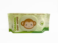 Organic Baby Wipes Nature 80's with cap Pack of 12