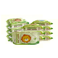 Organic Baby Wipes Nature 80's with cap Pack of 12