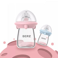 Berz UK Pink and Blue UFO Milk Bottle with Handle