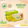 Organic Wipes Cleansing Wipes 70s Assorted pack of 4