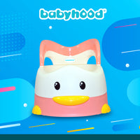 Babyhood Pink Naughty Duck Safety Potty Trainer