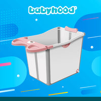 Babyhood Pink Vigny Folding Tub