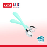 Berz UK Blue Bunny Fork & Spoon