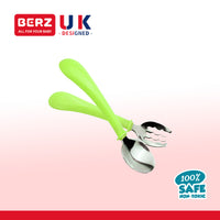 Berz UK Green Bunny Fork & Spoon