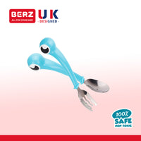 Berz UK Blue Crab Fork & Spoon