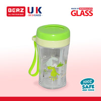 Berz UK Green Funny Straw Water Bottle