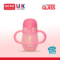 Berz UK Pink Straw Water Bottle