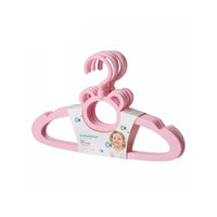 diagonal view of Babyhood Pink Baby Hanger