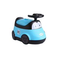 side view of Babyhood Blue Car Potty