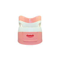 back view of Babyhood Pink Naughty Duck Safety Potty Trainer