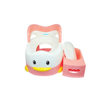 parts of Babyhood Pink Naughty Duck Safety Potty Trainer