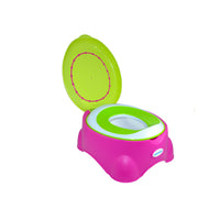  side view of Babyhood Pink Royal Baby Potty