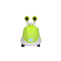 front view of Babyhood Green Snail Potty