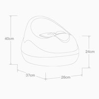 measurements of Babyhood Purple Sofa Potty
