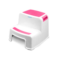 side view of Babyhood Pink Star Step Stool