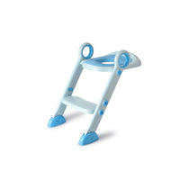 side view of Babyhood Blue Step Potty