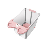 top view of Babyhood Pink Vigny Folding Tub