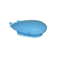 side view of Babyhood Blue Whale Bathing Brush