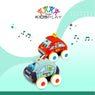 Kidsplay Toys - Cloth Pullback Car (2 Cars per box - Taxi & Police)