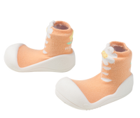 side view of Attipas Flower Peach shoes