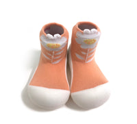 top view of Attipas Flower Peach shoes