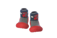 front view of Attipas Dinosaur Red shoes