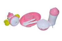 parts of Mombella Pink Ocean On Table Feeding Trainer Set