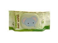 Organic Baby Wipes Nature 80's with cap Pack of 12