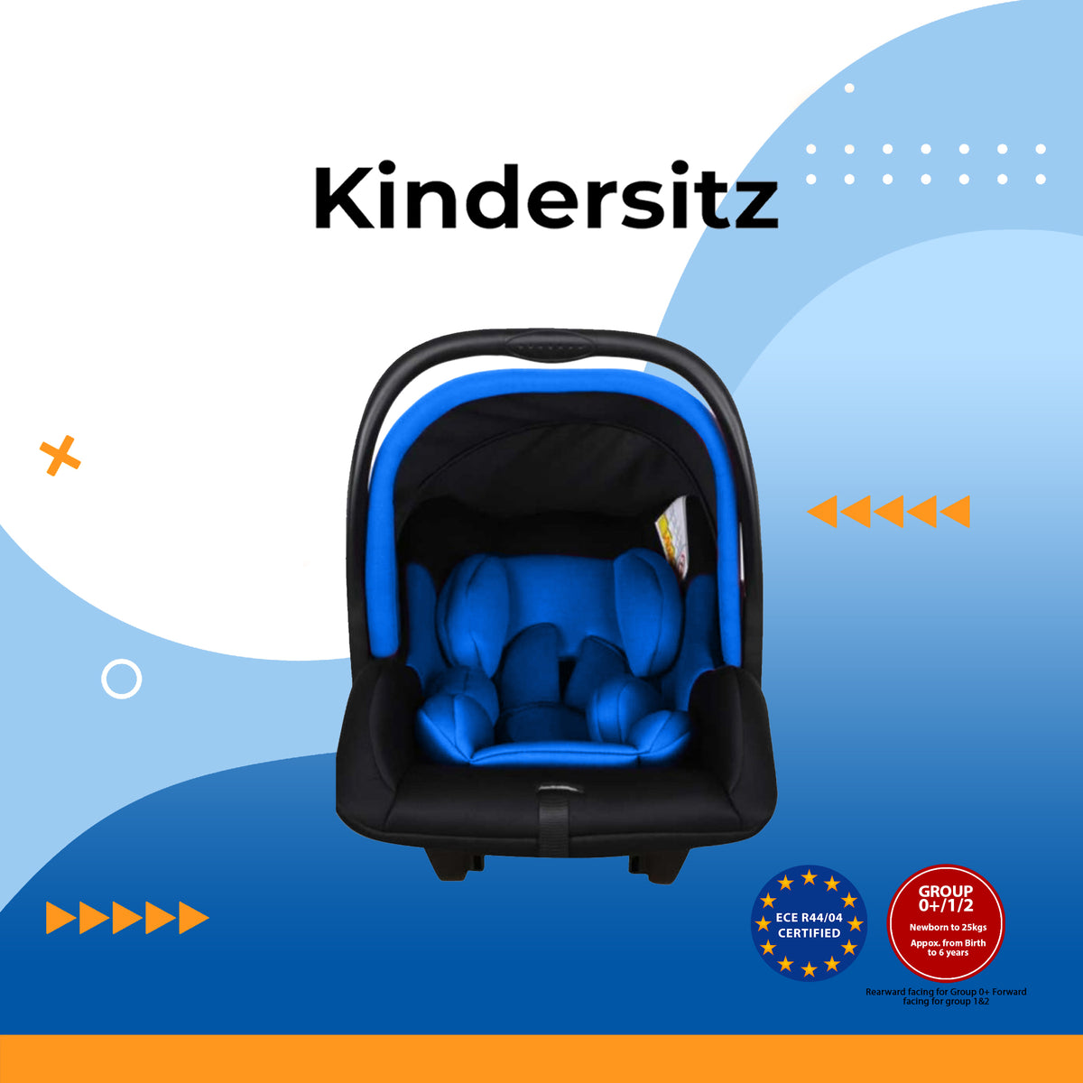 KINDERSITZ - KIDZ - HA INFANT CAR SEAT (BLUE) – littlegreen.ph