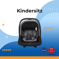 KINDERSITZ - KIDZ - HA INFANT CAR SEAT (GREY)