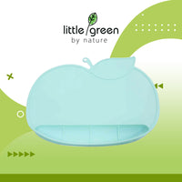 Little Green Blue Apple Silicone Placemat Plate