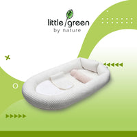 Little Green White Mesh Baby Soft Bed