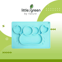 Little Green Blue Crab Silicone Placemat Plate