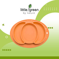 Little Green Orange Elephant Silicone Placemat Plate