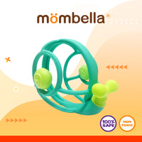 Mombella Blue Snail Rattle Teether