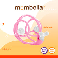 Mombella Pink Snail Rattle Teether