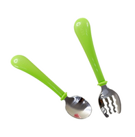 Berz UK Green Bunny Fork & Spoon