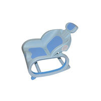 side view of Shampoo Blue Rocking Chair