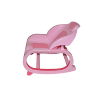side view of Shampoo Pink Rocking Chair