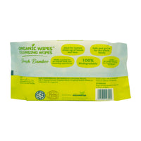 Organic Wipes Cleansing Wipes Fresh Bamboo 70s