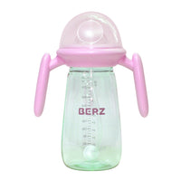 Berz UK Pink UFO Milk Bottle with Handle (300 ml)
