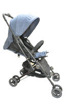 side view of Whizbebe Blue Capsule Stroller