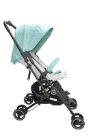 side view of Whizbebe Green Capsule Stroller